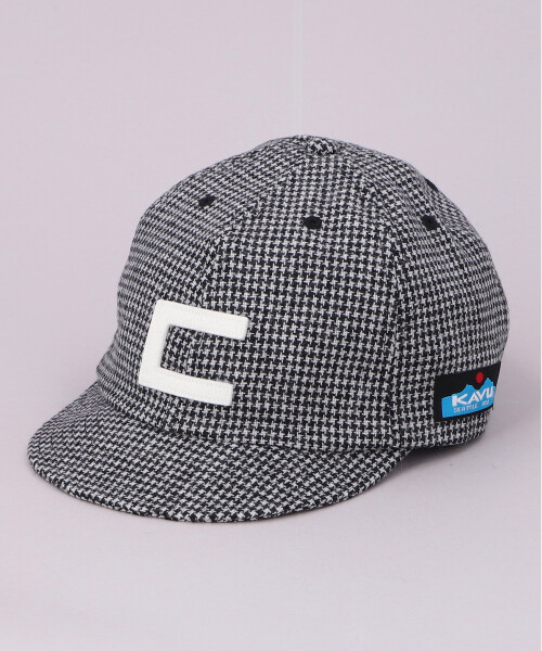 KAVU CHECK BB CAP BLACK x WHITE ONESIZE